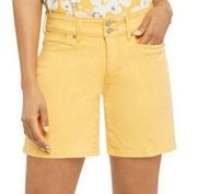 NYDJ Roxanne Denim Shorts, mango sorbet, Size 8. Lift x tuck technology.