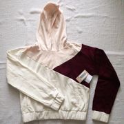 Light Pink Burgundy Cream Hoodie