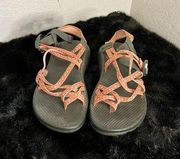 Chaco Women's ZX/2 Classic Sandals Size 8 Dagger Black Pink Orange Melon