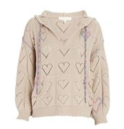 LoveShackFancy - Meara Hoodie, Sunset Wheat