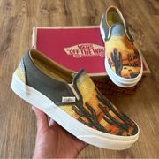 VANS Cali tapestry cactus desert rare slip on shoes sneakers women’s 7 new