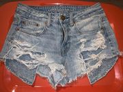 American Eagle Ripped Jean Shorts