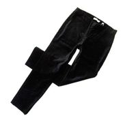 NWT Vince Velvet Leggings in Black Pull-on Split Hem Ankle Pants S $245