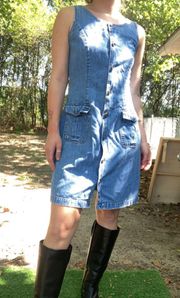 Jean/denim above the knee mini dress