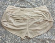 Lululemon Speed Up Low-Rise Lined Short 2.5" White