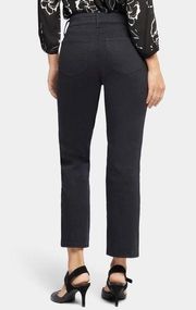 NYDJ Marilyn Slim Straight Jeans in Black Size 8