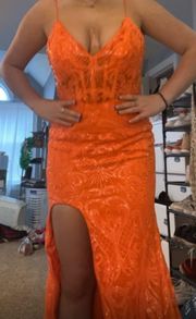 Prom Dress Orange