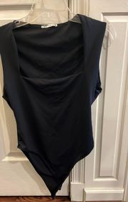 Sleeveless Black Bodysuit