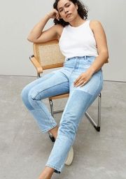 90’s Cheeky Panel High Rise Crop Jeans