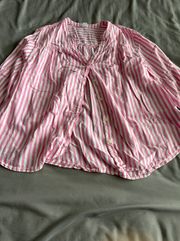 Pink Striped Button Up