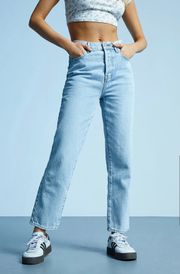 High Waisted Straight Leg Jeans