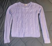 Light Purple Knit Sweater Small