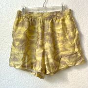 & Other Stories Water Color Printed High Waist Shorts Size L Large Atleisure