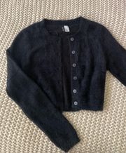 Black Cardigan Sweater