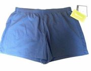 Tek Gear Athletic Running Shorts Blue Medium NWT