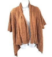 MM Couture Miss Me short sleeve sweater cable knit cardigan  wool large EUC