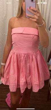 Strapless Pink  Dress