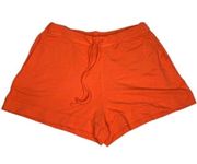 Saks Fifth Avenue Majestic Filatures Orange French Terry Drawstring Shorts [M]