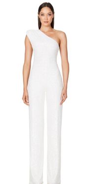 Treasure White Sequin Jumpsuit