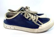 Rag & Bone 'Lace Up' Cobalt Blue Canvas Cap Toe Sneakers Size 6.5