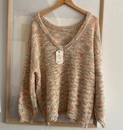 LOVERICHE V-NECK SWEATER  2X