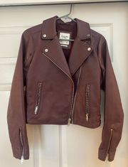 Burgundy Moto Jacket!