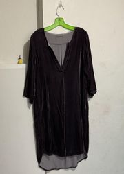 Tonic Dress Velvet Silk Blend