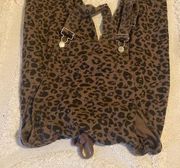 Z supply cheetah print overalls.