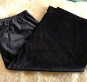 Straight long black velveteen skirt size 18