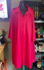 Cranberry Peignoir Robe Dupont Nylon