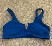 Blue swim suit top