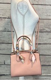 "Doavia" Handbag Pink with Scarf