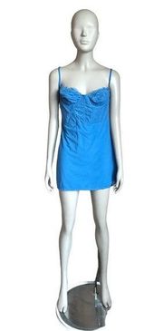 Urban Outfitters  Blue Corset Top Mini Dress