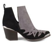 JG Burke Dotson Booties in Black & Grey Women Size 10 NEW