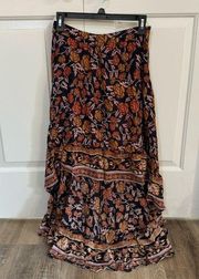 RAGA Bohemian Floral Maxi Skirt Size M