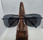 Kenneth Cole Reaction Gunmetal & Black Aviator Sunglasses