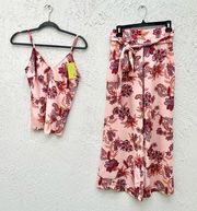 MISA floral matching set top and pants XS / S