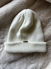 White Knit Beanie