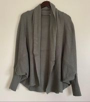 WISHLIST Open Cardigan Gray Green Knit S/M