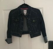 Studded Cropped Denim Jacket