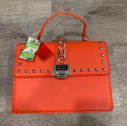NWT  Coral Crossbody Tote With Big Chain Purse