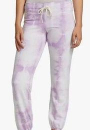 Sundry  Pants Womens Tie-Dye Sweatpants Joggers Lilac Purple White Size Small NWT