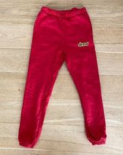 Drew House Sweatpants in Red
