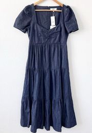Denim Blue Lear Midi Dress