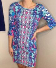 Lilly Pulitzer Linden Sea Jewels Cuffed Sleeve Dress