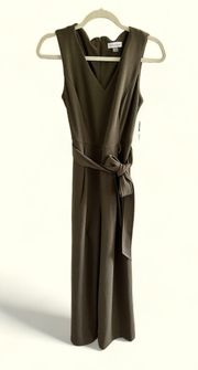 Wide Leg Belted Jumpsuit