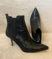 EUC  Pull On Stiletto Heeled Ankle Boot