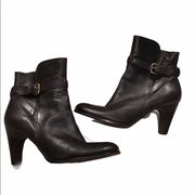 Antonio Melani Chocolate Brown Leather Ankle Boots