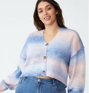 NWT plus size curve ombré cardigan