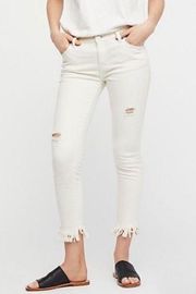 Free People Great Heights Frayed Skinny Jeans